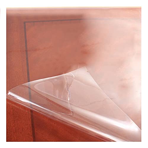 Nappe de table transparente PVC imperméable rectangulaire 40x121 pour table basse et chevet