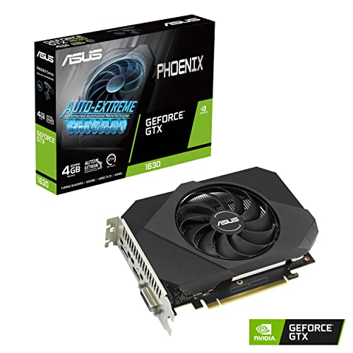 Image of ASUS Phoenix NVIDIA GeForce GTX 1630 Gaming Graphics Card (PCIe 3.0, 4GB GDDR6 Memory, HDMI 2.0, DisplayPort 1.4a, DVI-D, Axial-tech Fan Design, Dual Ball Fan Bearings, Auto-Extreme)