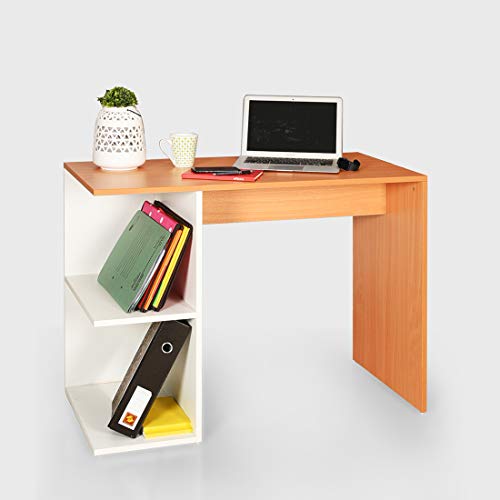 Image of Multipurpose Engineered Wood Office Table (Large, Intal Beech & White)