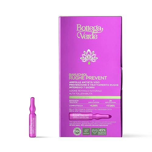 Bottega Verde - Ampolle Anti Età Viso, Rughe Prevent, 7x2ml Caduna