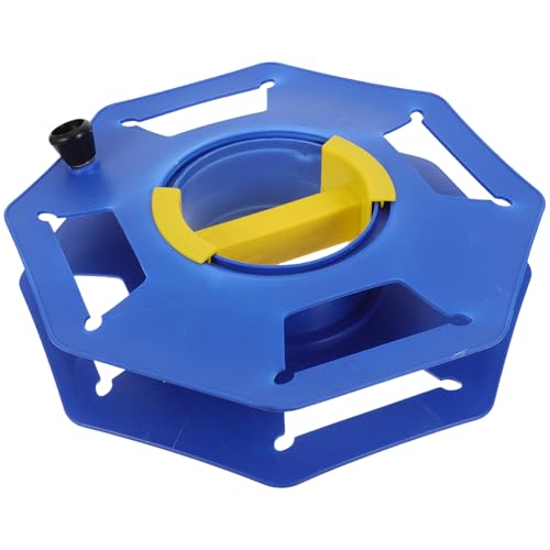 Carrete de cable eléctrico azul enrollador compacto para camping y casa 2