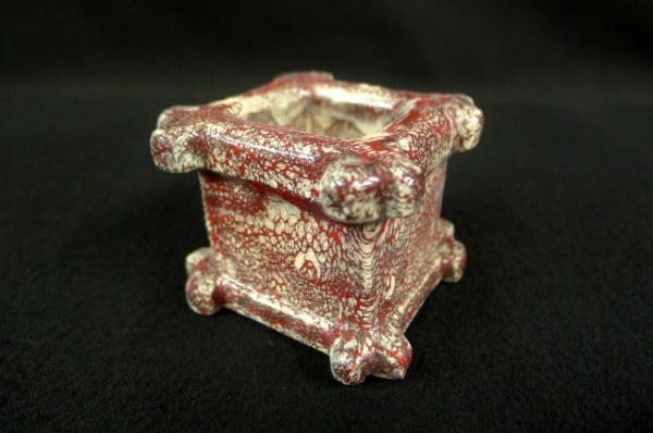 Amazon.co.jp: U048 箕面焼 初代：松田志与女 蓋置 和食器 古道具 古民