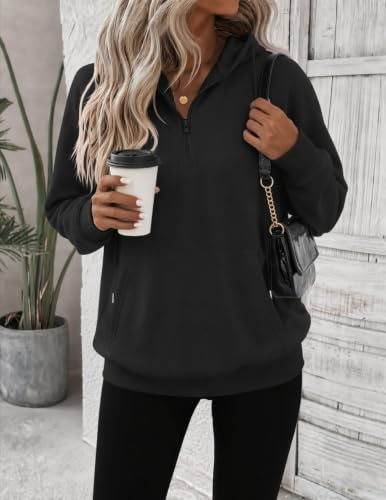 Image of Zeagoo Hoodies for Women Half Zip Up Oversized Sweatshirt Fall Clothes 2026