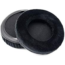 1 Pair Velvet Ear Pads Replacement Ear Cushions Covers Soft Foam Pillow Compatible with Razer Kraken HD440 V70 DN-HP1000 HD-440 Headphones Headset Black