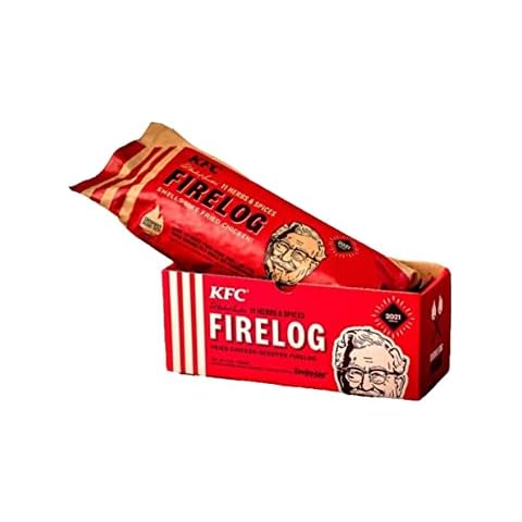 Enviro-Log KFC Fire Log - 2021 Version, 11 Herbs & Spices Fire Starter Log 4.3 Lbs for Christmas 2021 KFCLog1 Cover