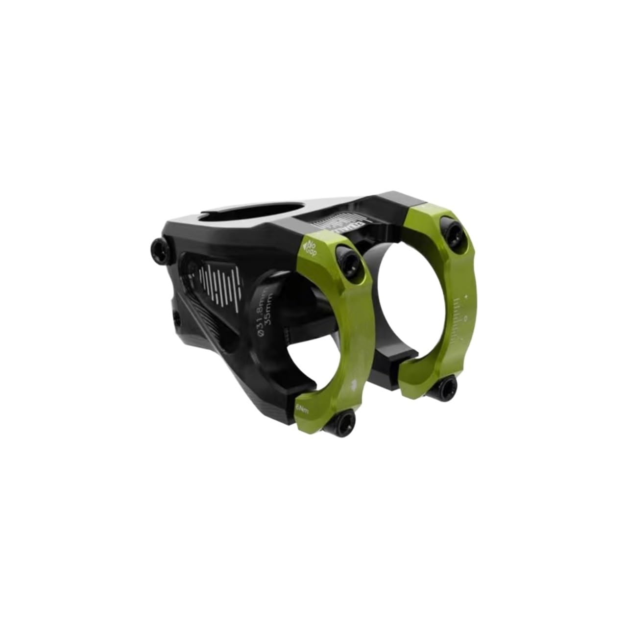 Attacco Manubrio MTB Attacco Manubrio for Mountain Bike Progettato con precisione for Downhill, Enduro, Trail Attacco Manubrio Bici da Corsa(Green)
