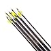 6/12pc Custom Length Carbon Arrows Spine 300 350 400 500 600 700 800 Removable Tips 2