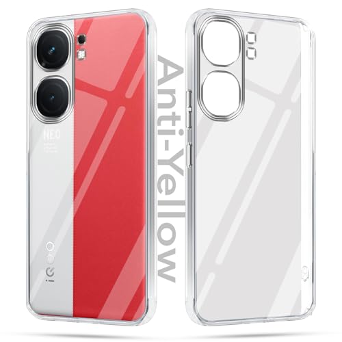 Image of Jkobi Lifetime Anti-Yellow Clear Back Cover Case for Vivo iQOO Neo9 Pro (Sleek Hard Crystal | Shockproof and Camera Protection)