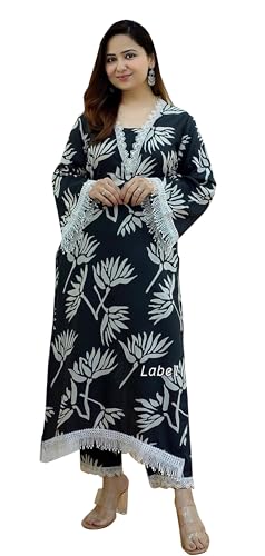 Kurta et Pantalon en Rayonne pour Femme : Finis les Vêtements Serrés avec cette Tunique Trapèze