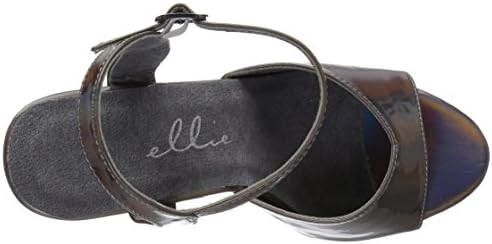 Ellie Shoes Women's 711-LOLA Heeled Sandal, Pewter, 5 Medium US | Image 4