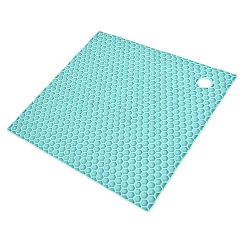 Gatuida シリコン製ハニカム構造耐熱鍋敷き 滑り止めでテーブル保護 キッチン多用途熱絶縁パッド 軽量で水吸収性良好 ラン ランダムカラー