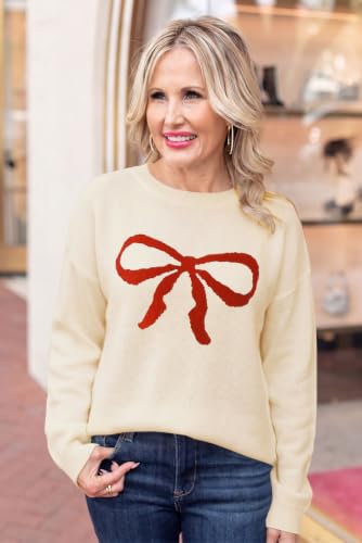 Image of LEMAFER Women 2026 Merry Christmas Round Neck Sequin Letters Sweater Casual Solid Slogan Long Sleeve Pullover Sweatshirt Tops
