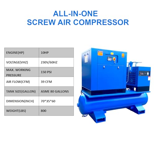 7.5KW All-in-One Rotary Screw Compressor