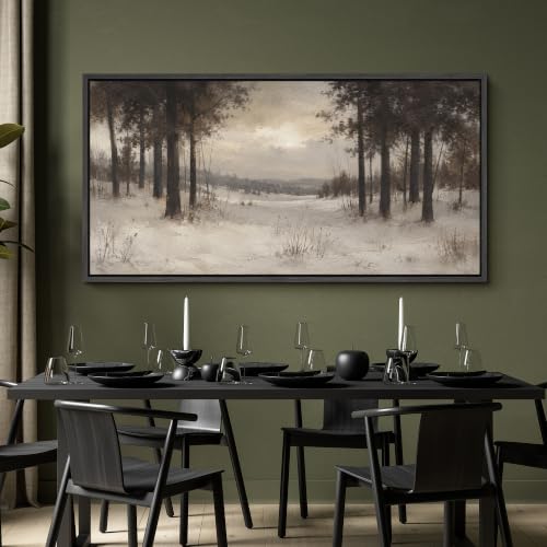 Image of MUDECOR Extra Large Framed Canvas Print Wall Art Pine Art for Living Room