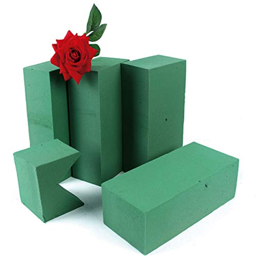 6 Pcs Floral Foam Bricks, Florist Flower Foam Green Bricks Flower Arrangement Brick Supplies For Florist Craft #TOP1