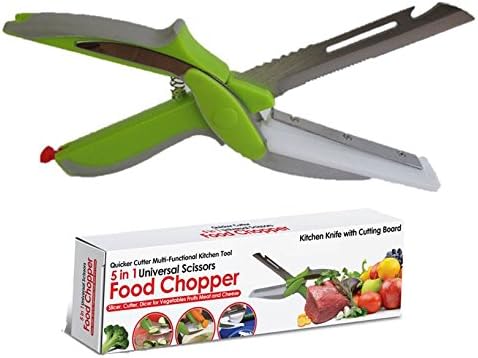 Quicker Cut Pro Kitchen Shears With Built-in Cutting Board smart multifunction scissors kitchen chopper Bottle Opener Peeler Vegetable Slicer Chopper Fish Scaler Kitchen Knife