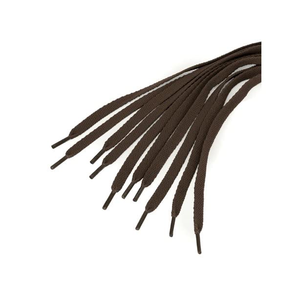 Image of 2 PAIRS Flat Shoe laces 48 Inches Wide Shoelaces for Athletic Running Sneakers Sports Shoes Boot Laces Strings (2 Pairs)