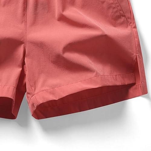 Shorts deportivos hombre color sólido elásticos miniatura 4