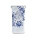 susiyo Porcelain Blue Tiger Flower Glasses Case Portable Microfiber PU Leather Soft Sunglasses Bag Eyeglasses Pouch Holder Squeeze Top for Women Men