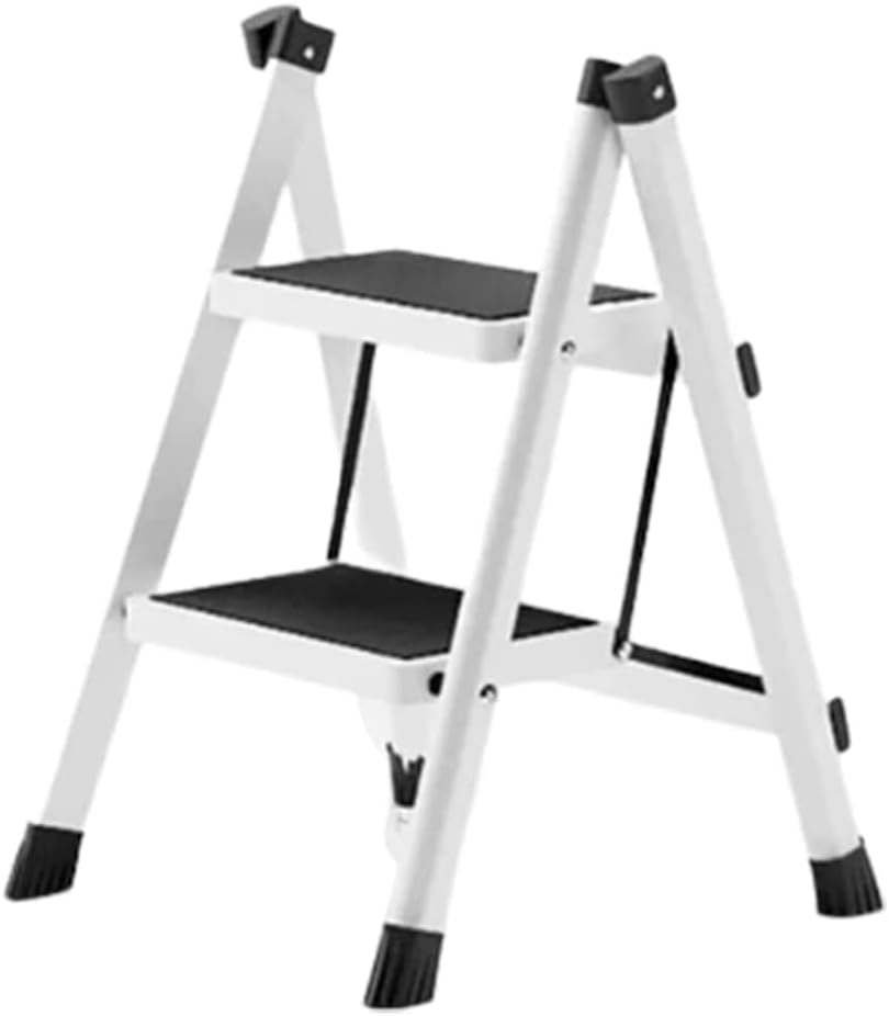Lightweight Folding Ladder, 330lb Capacity, Creative Household Step Ladder with Wide Pedals, Slim Design for Easy Storage, Ideal for Home Use and DIY Projects