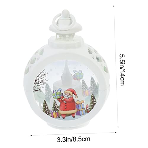 Levemolo 2Pcs Enfeites Para Casa Decoração LED Ornamento Brilhante Sala Noite Boneco De Neve Globo L