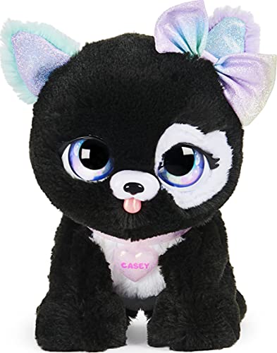 PRESENT PETS - PELUCHE INTERACTIVE RAINBOW GLITTER - Peluche Chien Surprise à Découvrir avec Modèle Aléatoire - Chien Interactif avec Effets Sonores et Mouvements - 6059159 - Jouet Enfant 5 Ans et +