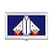 Space Ship Take Off Universe Pixel Business Card Holder Case Pocket Box Wallet