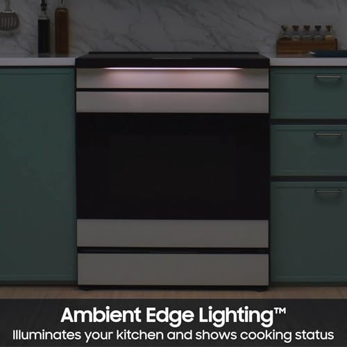 Image of Samsung Bespoke 6.3 cu. ft. Smart Slide-In Induction Range with AI Home & Smart Oven Camera, Stainless Steel, NSI6DG9900SRAA