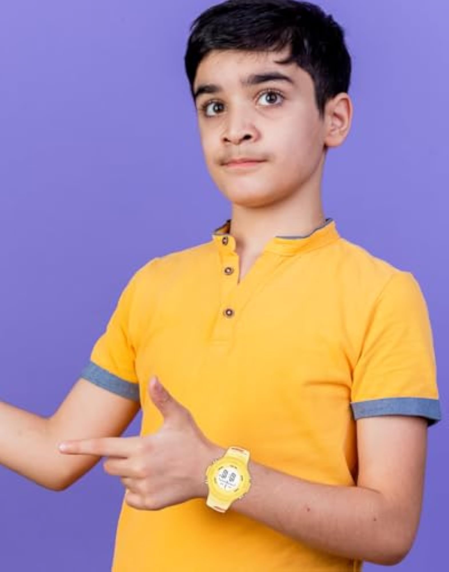 Kids' Digital Watch with Printed Belt and LED Lights