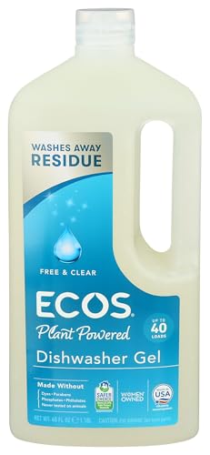 ECOS Free and Clear Automatic Dishwasher Gel 40 fl oz
