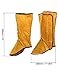 QWORK 4 Pairs Fireproof Shoe Leg Cover Leather for Welding Welder Work Boot Protectors, Welding Safety Boot Covers, Leg Guards Gaiters, Men and Women