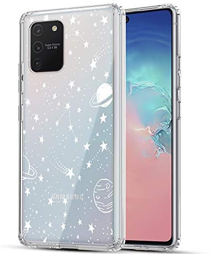 RANZ Galaxy S10 Lite Case, A91 Case, Anti-Scratch Shockproof Series Clear Hard PC+ TPU Bumper Protective Cover Case for Samsung Galaxy S10 Lite (2020) - Universe
