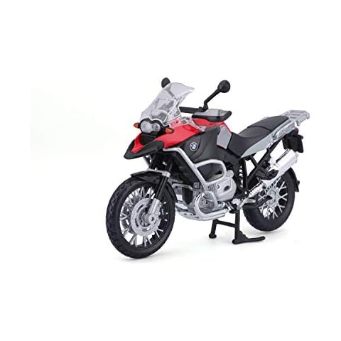 Maisto - Réplica de Moto BMW R1200 GS (Metal) con suspensión y soporte lateral Cover