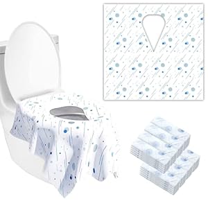 Toilet Seat Covers Disposable 40 Pack BABEnjoy – Extra Large – Disposable Toilet Seat Covers for Kids, Toddler, Adult…