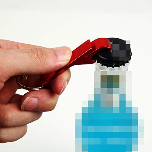 6pcs Bottle Openers Key Chain Black BeerBottle Openers