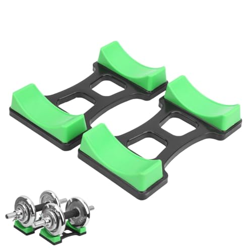 2 Pair Dumbbell Bracket Mat, Prevent Rolling Dumbbell Frame Stand Floor Protect Fitness Equipment Holder for Home Gym S