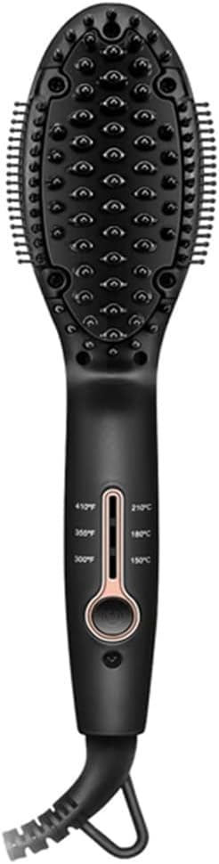 Plancha para Barba y Cabello con Cerámica, Rizador y Cepillo Eléctrico Caliente Profesional, Forma de Peine miniatura 1
