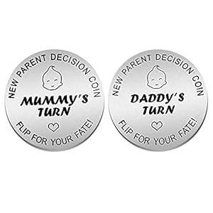 Neatbuddy Decision Making Coin Pregnancy Gifts for First Time Moms, New Dad Gifts, New Moms Gifts for Women, Dad Gifts…