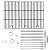 BBQ Future 17" Cooking Grates Replacement Parts Set for Charbroil Performance 4 Burner Gas Grill 463365021 463354021, Grill Grate G426-0005-W1 G426-0004-W1, Heat Plate Heat Tent Tube Crossover Tube