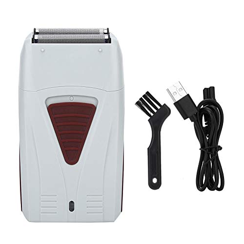 Electric Shaver Trimmer Reciprocating Hubkolben elektrorasierer, Wiederaufladbarer Usb bartschneider Für Rasiermesserwerkzeug, Für Reisen Im Freien Oder Für Geschäftliche Zwecke (weiß) Cover