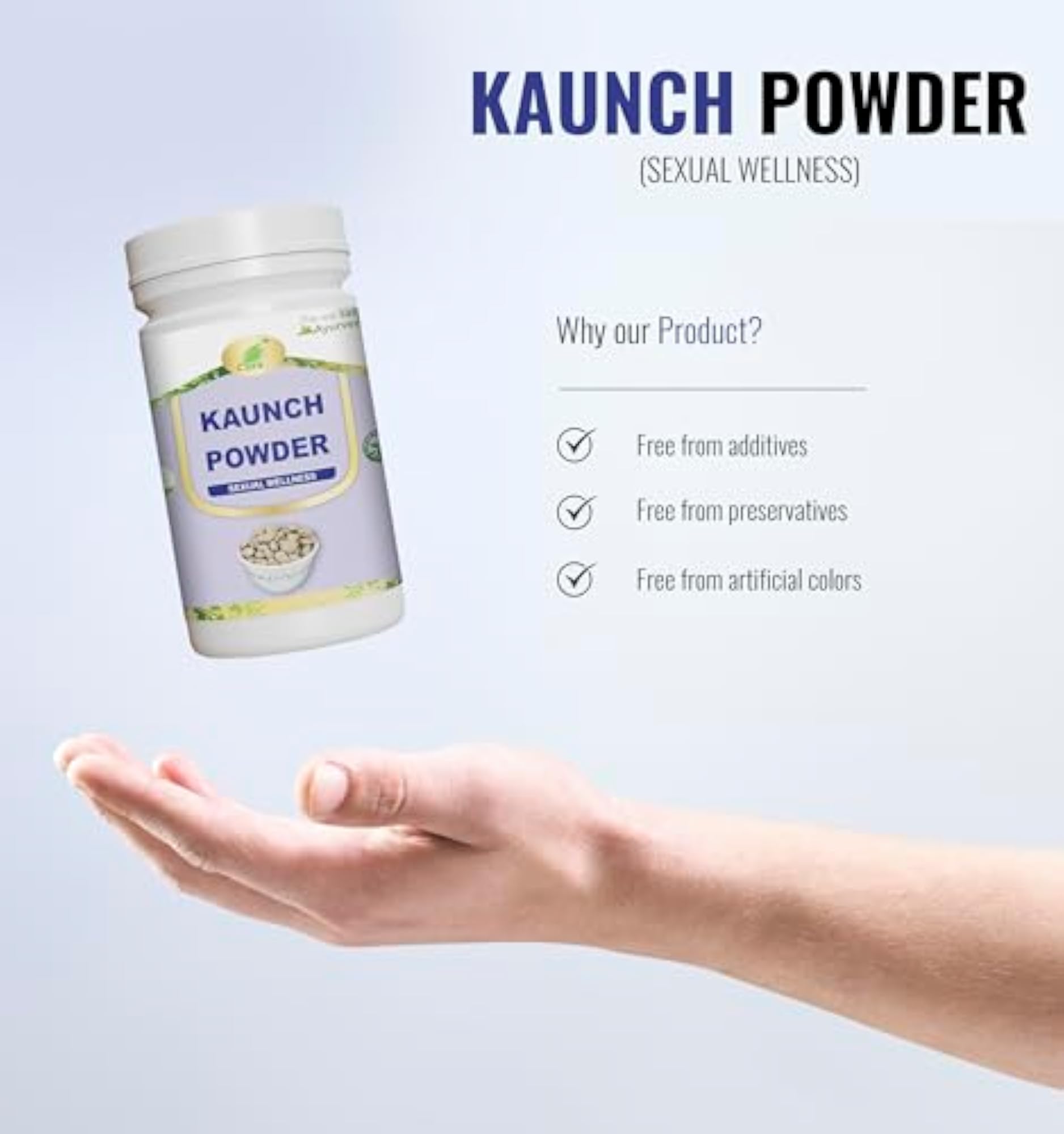 CURA Kaunch Beej Powder, Strength & Stamina Booster, Pack of 3