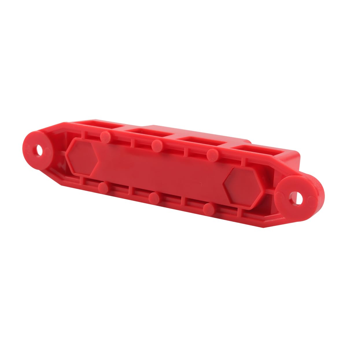 150A Sammelschiene 12V - 48V DC Sammelschiene M8 Messing Verteilerblock für Geländewagen Boot Camper (Rot+Swchwarz)