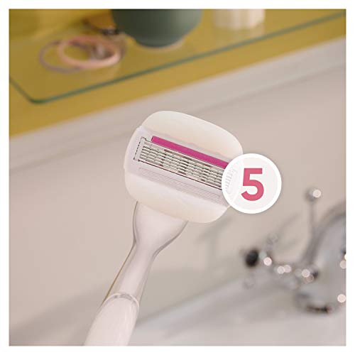 Gillette Venus Comfortglide Sugarberry Rasierklingen Damen, 4 Ersatzklingen für Damenrasierer mit 5-fach Klinge - Image 6