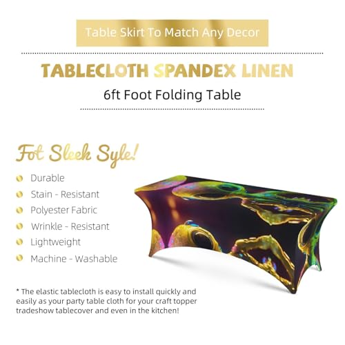 Housse de table extensible en élasthanne imprimé Alien Planet EdWal - 6