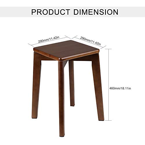 Aiqinhai Household Beech Chair Montado em madei iça Tamborete Pequeno banco empilhável de madei Cade