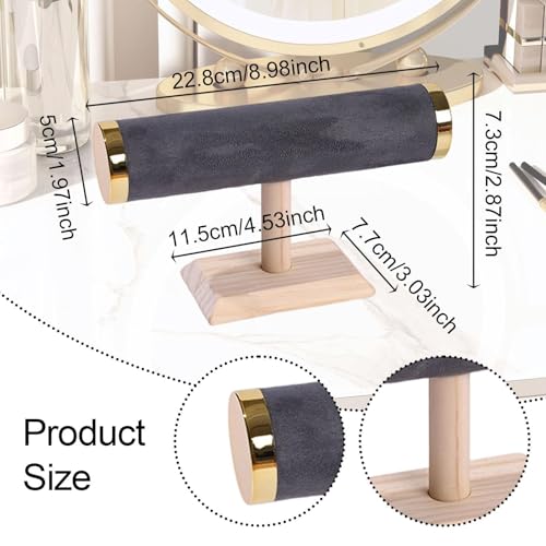 Image of Jewelry Storage Display Stand for Bangles Bracelets Watches (1 Roll T Grey W)