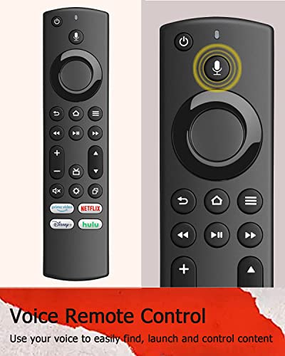 New Voice Tv Remote Replacement For Ns-Rcfna-21 Controller, Replacement For Insignia Fire Smart Tvs, Replacement For Toshiba Fire Tvs With Netflix Disney+ Hulu Shortcut Buttons #TOP2