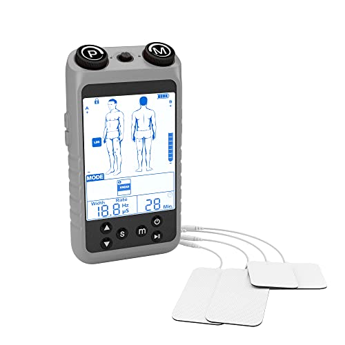 Tens Unit Muscle Stimulator - Electronic Pulse Tens Machine For Pain Management, Back Sciatica Joint Knee Pain Relief, Dual Channels 24 Modes With 8 Electrode Pads #TOP4