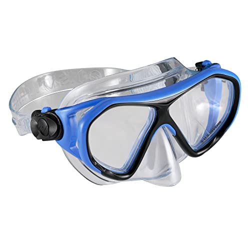 U.s. Divers Dorado Jr Kids Snorkel Mask - Fog Resistant Lens, Easy-Adjust Buckle System, Durable Polycarbonate Material - Play Series | Unisex Children (Ages 6+), Small, Blue/Black #TOP1