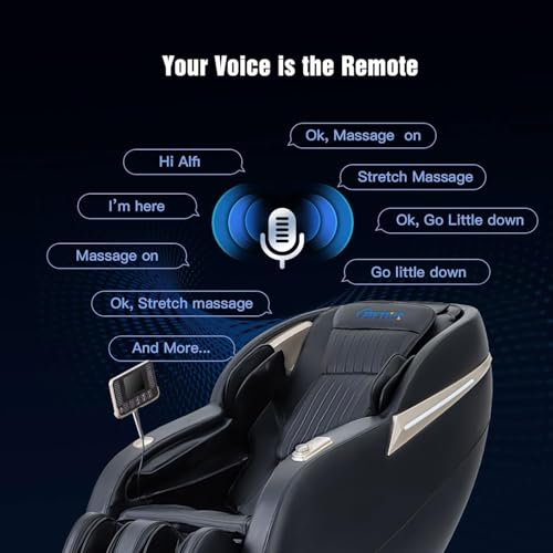 MYTHIA MD906 Full Body Massage Chair, 165°Zero Gravity, 55" SL Track, Black by MYTHIA - Image 3